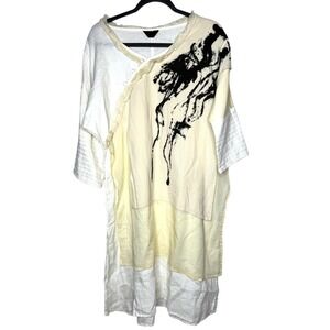 Peacock Ways Womens Tunic Top Sz Medium Layered Lagenlook Artsy Sustainable